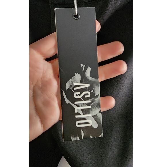 Asilio The Watson Way Flared Hi-Rise Pants Black XS 2 NEW - Picture 7 of 10